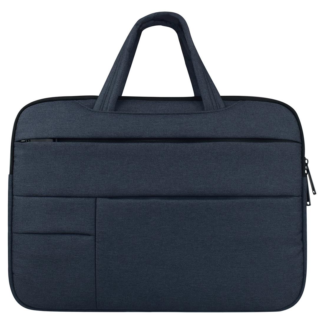 15.6 Inch Laptop Tablet Bag With Multiple Pockets And Soft Oxford Cloth Handle - Grey