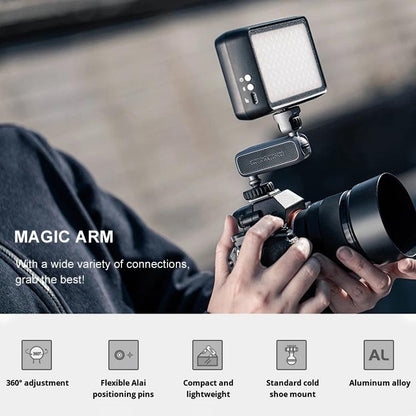 Adjustable Magic Arm Mount For Slr Camera - Grey