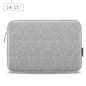 14-15 Inch Laptop Sleeve Briefcase Bag with Zipper - Grey