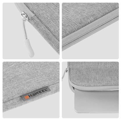 14-15 Inch Laptop Sleeve Briefcase Bag with Zipper - Grey