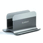 Space-saving Vertical Laptop Stand - Compact Design - Grey