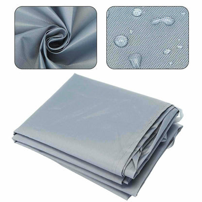 2.5m Waterproof Retractable Roller Blind Awning Cover - Dustproof Protection - Grey