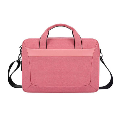 Expandable Laptop Bag - Waterproof Oxford Cloth Detachable Shoulder Strap - Grey