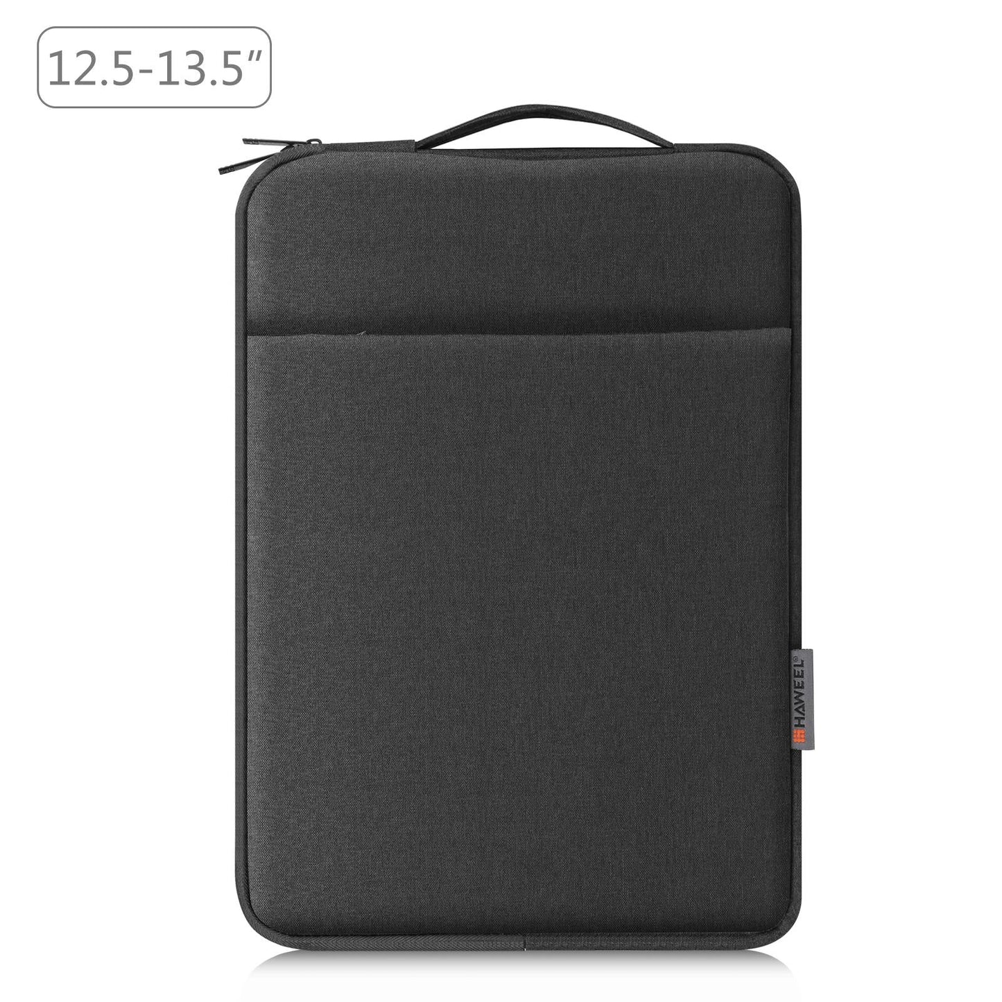 12.5-13.5 Inch Laptop Sleeve Briefcase with Zipper and Handle - Grey