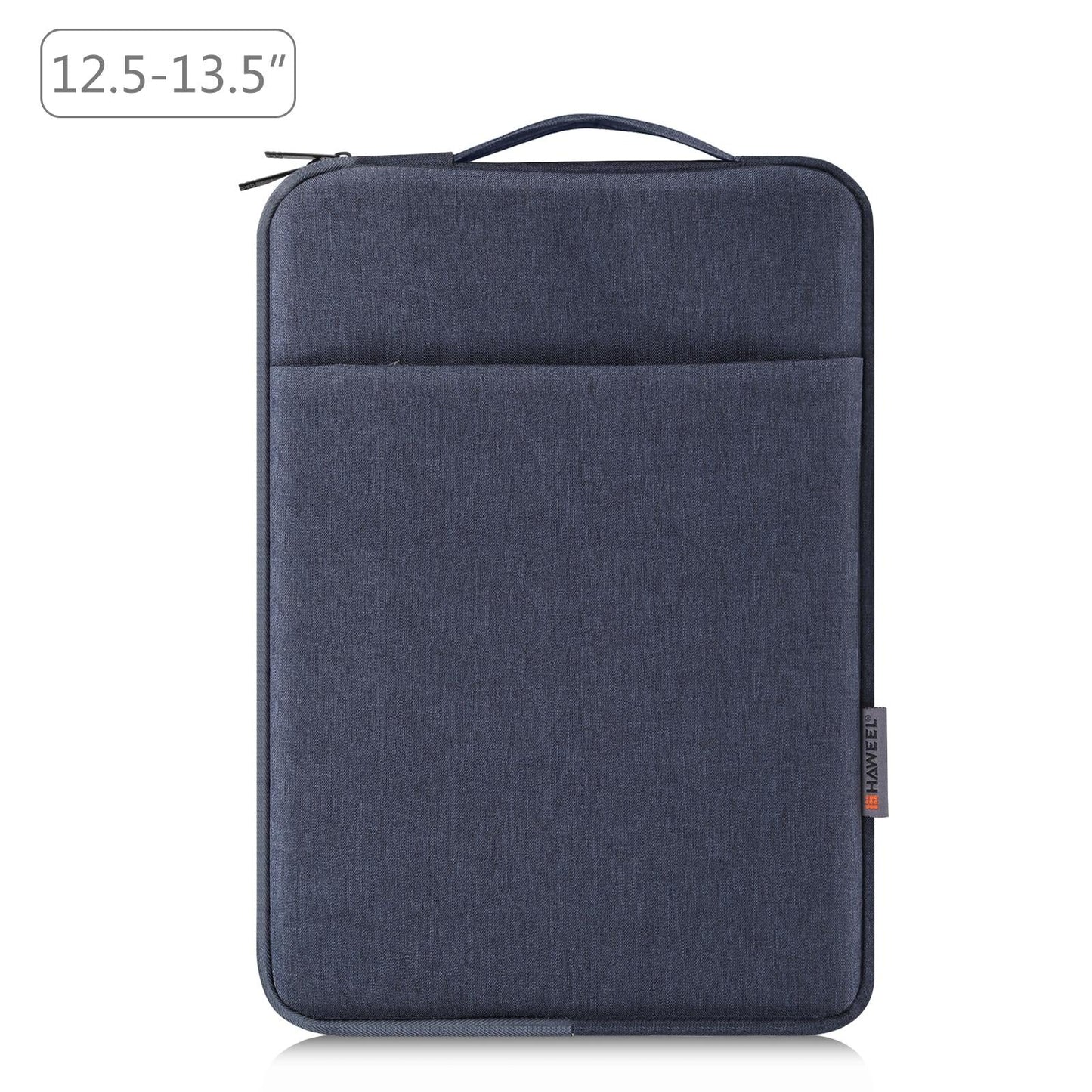 12.5-13.5 Inch Laptop Sleeve Briefcase with Zipper and Handle - Grey