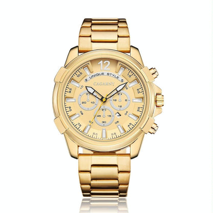 Stainless Steel Waterproof Quartz Watch - Fashionable Design - Wa6884Sh