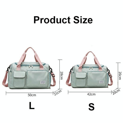 Waterproof Gym Bag For Travel - Size L - Purple Red