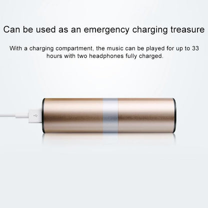 Wireless Tws Bluetooth V5.0 Earphones with Drawer Type S2 Design - Gold