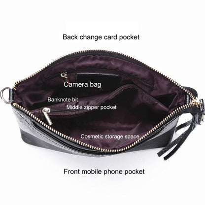 Large Capacity Tassel Shoulder Bag For Women - Jujube Red