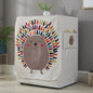 Cartoon Cotton Linen Drum Roller Washing Machine Dust Cover - 83x60x60cm Size - Hedgehog