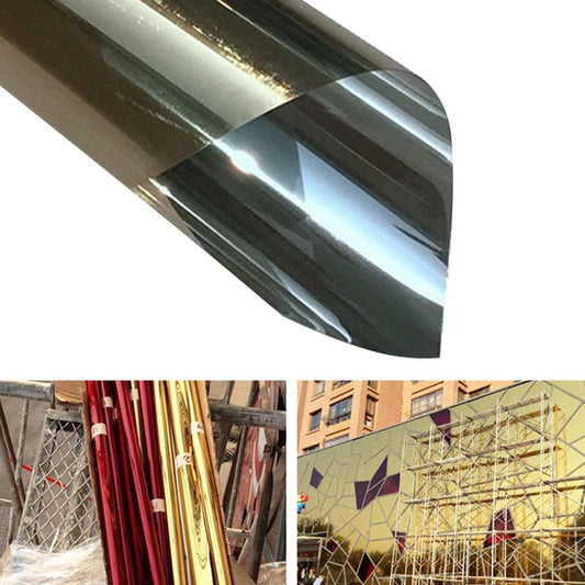 110cm x 1m Uv Reflective Privacy Window Film Sticker - Gold