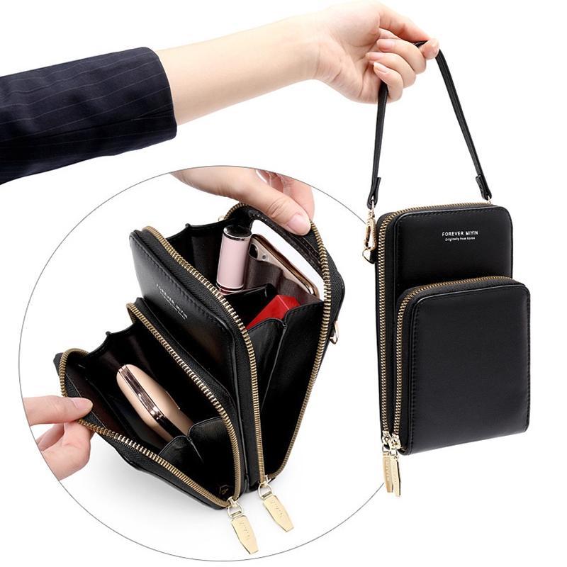 Multifunctional Touch Screen Phone Bag - Light Blue