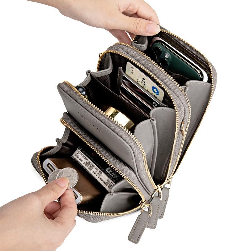 Multifunctional Touch Screen Phone Bag - Light Blue