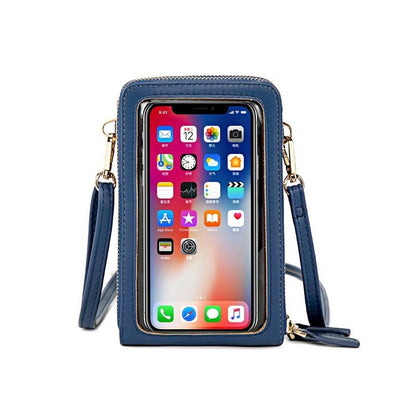 Multifunctional Touch Screen Phone Bag - Light Blue