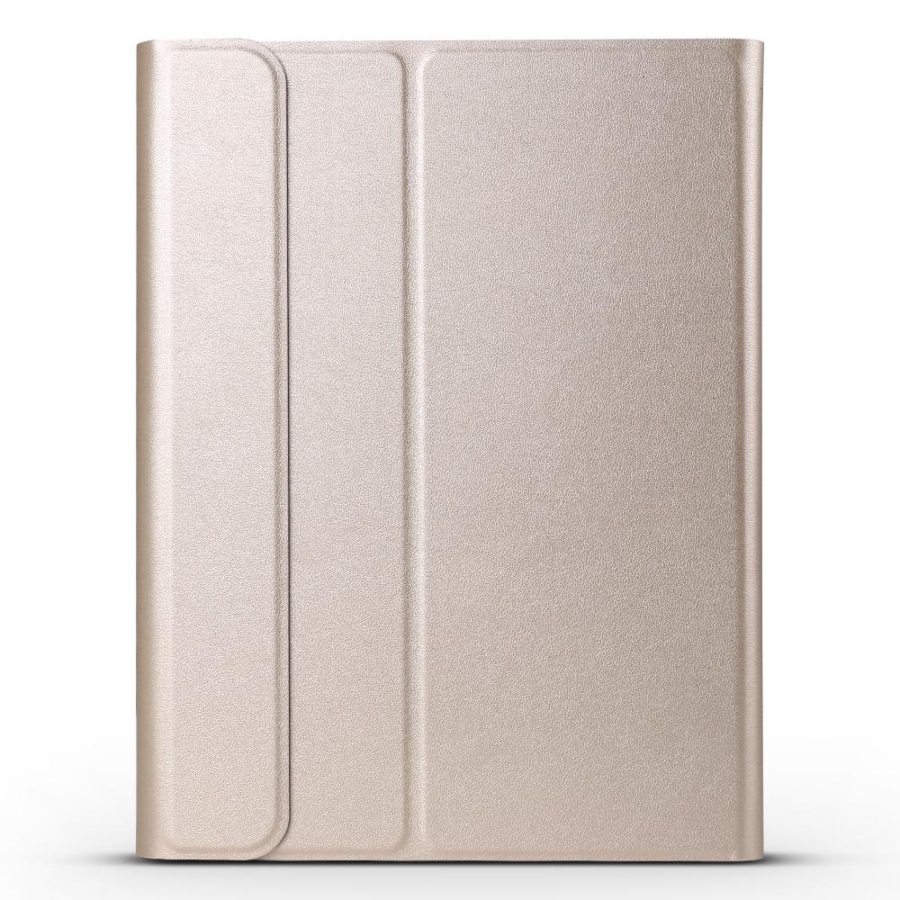 Bluetooth Keyboard & Leather Tablet Case For Ipad Pro 11 Detachable Brushed Texture Horizontal Flip Holder - Gold