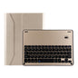 Bluetooth Keyboard & Leather Tablet Case For Ipad Air / Pro 9.7 - Detachable Water Repellent Magnetic Sleep Function 3-Gear Angle Adjustment Pen Slot - Gold