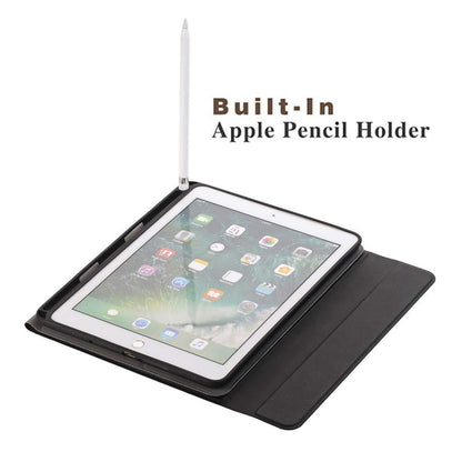 Bluetooth Keyboard & Leather Tablet Case For Ipad Pro / Air 9.7 With Detachable Design & Pencil Holder - Gold