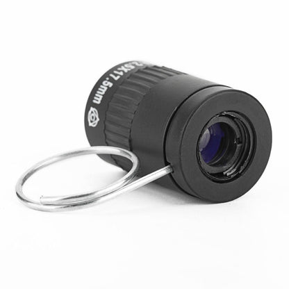 Mini Pocket Telescope with Finger Buckle - 2.5x17.5mm - Gold