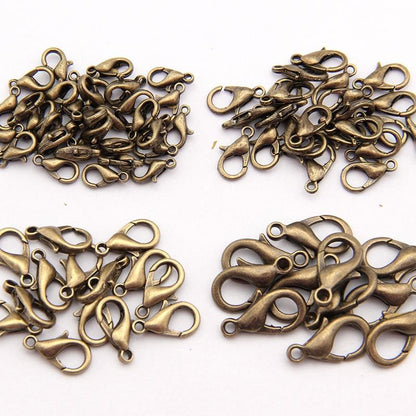 12Mm High Quality Alloy Lobster Claw For Diy Jewelry - Gold
