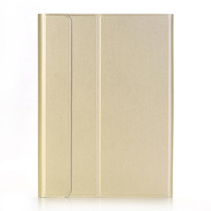 10.2 Ipad Bluetooth Keyboard Case With Stand - Ultra-Thin & Detachable - Gold