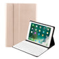Bluetooth Keyboard & Leather Tablet Case For Ipad Air / Pro 9.7 - Three-Gear Angle Adjustment Magnetic Sleep Function - Abs Brushed Texture - Gold