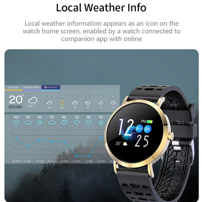 Smart Bracelet With Colour Screen Ip67 Waterproof Call / Heart Rate / Sleep / Sedentary Reminder - Gold