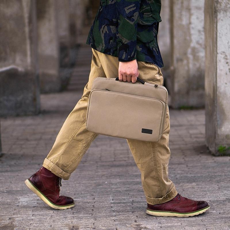 Waterproof Laptop Handbag - Portable and Durable - Khaki