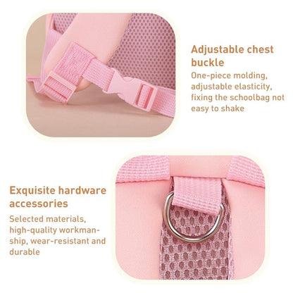 Kids' Anti-Lost School Bag - Secure & Stylish - Pink Apple Medium