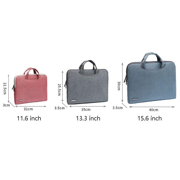 13.3 Inch Simple Business Laptop Bag With Liner - Ls-116 - Canvas Small Elephant Red