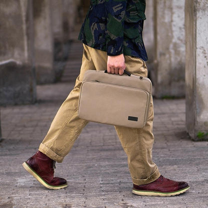 Waterproof Laptop Handbag - Portable And Durable - Khaki