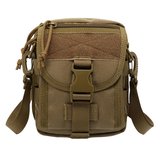 Army Style Oxford Cloth Crossbody Bag 17 X 15 X 8 Cm Shoulder Sling Hand Messenger Bag - Khaki