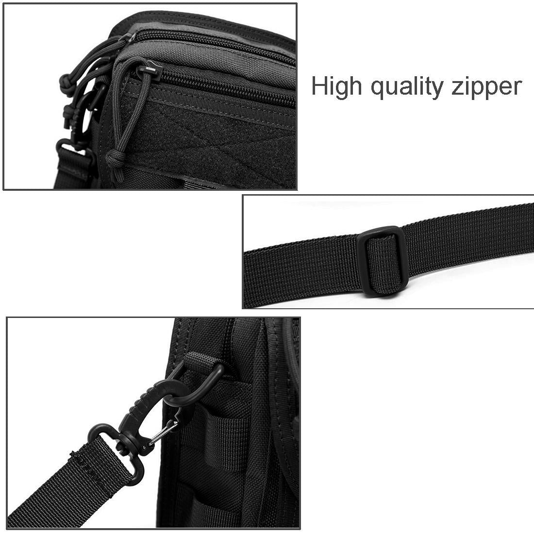 Army Style Oxford Cloth Crossbody Bag 17 X 15 X 8 Cm Shoulder Sling Hand Messenger Bag - Khaki