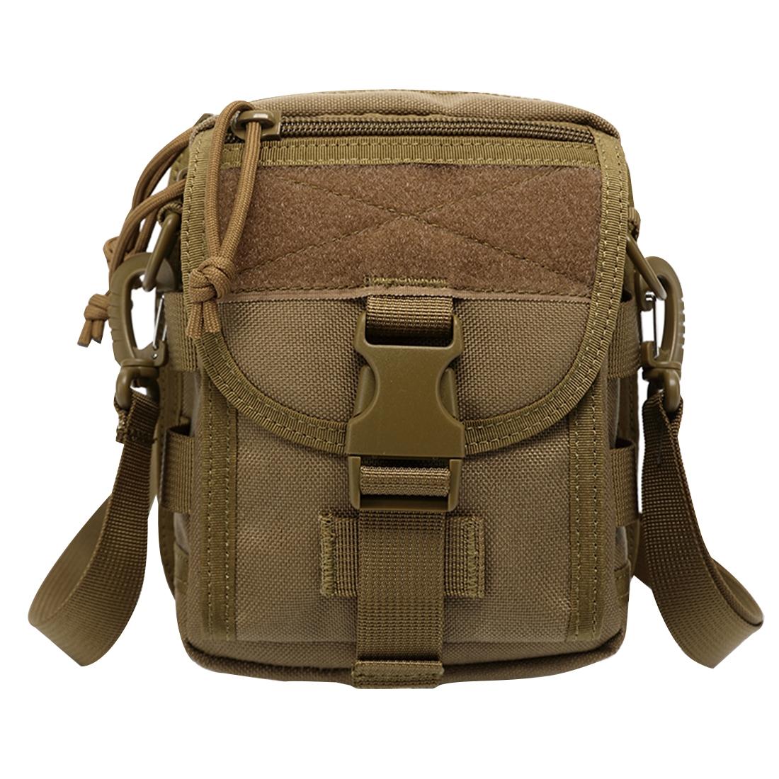 Army Style Oxford Cloth Crossbody Bag 17 X 15 X 8 Cm Shoulder Sling Hand Messenger Bag - Khaki