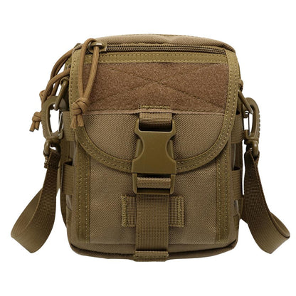 Army Style Oxford Cloth Crossbody Bag 17 X 15 X 8 Cm Shoulder Sling Hand Messenger Bag - Khaki