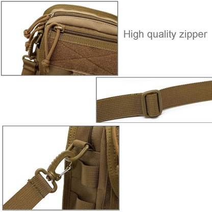 Army Style Oxford Cloth Crossbody Bag 17 X 15 X 8 Cm Shoulder Sling Hand Messenger Bag - Khaki