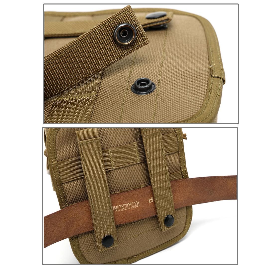 Army Style Oxford Cloth Crossbody Bag 17 X 15 X 8 Cm Shoulder Sling Hand Messenger Bag - Khaki