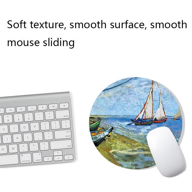 Large Oil Painting Desk Rubber Mouse Pad - Fisherman