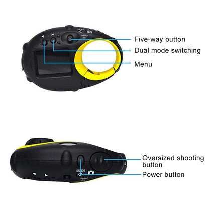 Mini Keychain Digital Camera for Kids - 5mp 1.5 Screen Gift - Blue