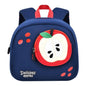 Kids' Anti-Lost School Bag - Secure & Stylish - Royal Blue Apple Medium