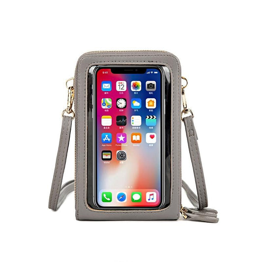 Multifunctional Touch Screen Phone Bag - Gray