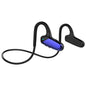 Waterproof Bone Conduction Bluetooth Earphones 5.0 for Sports - Blue