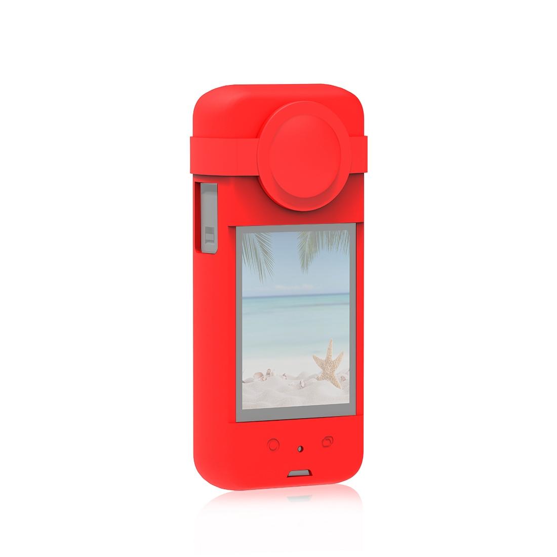 Silicone Protective Case with Lens Cover for Insta360 X3 - Blue