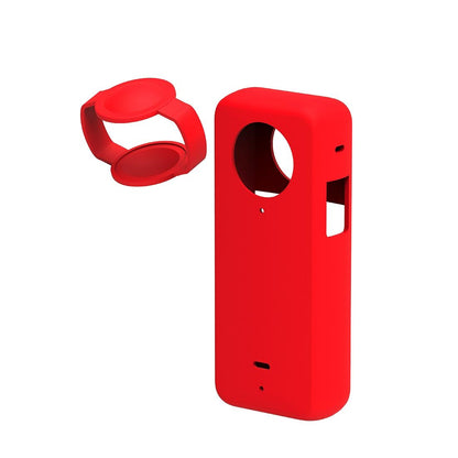 Silicone Protective Case with Lens Cover for Insta360 X3 - Blue