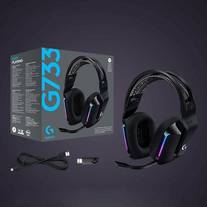 Wireless Rgb Gaming Headset With Light Speed - Blue