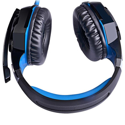 Over-Ear Gaming Headset With Mic & Led Light 2.2M Cable - Blue