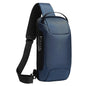 Waterproof Anti Theft Crossbody Chest Bag Men Oxford Cloth 34X18X10Cm - Blue