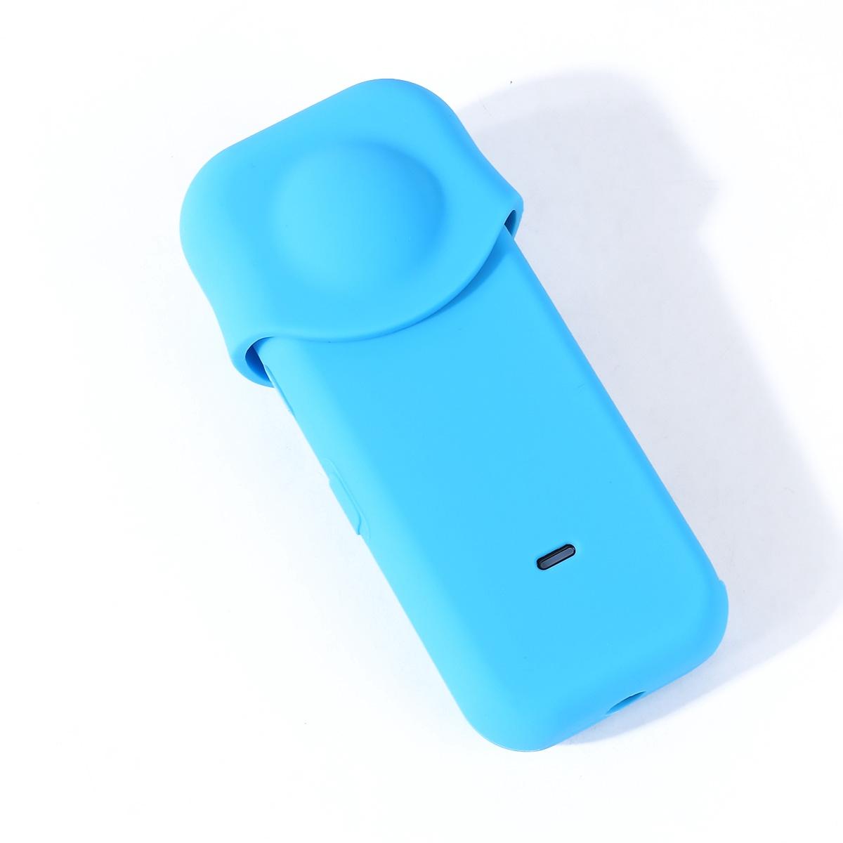 Full Body Dust Proof Silicone Protective Case for Insta360 one X2 - Blue