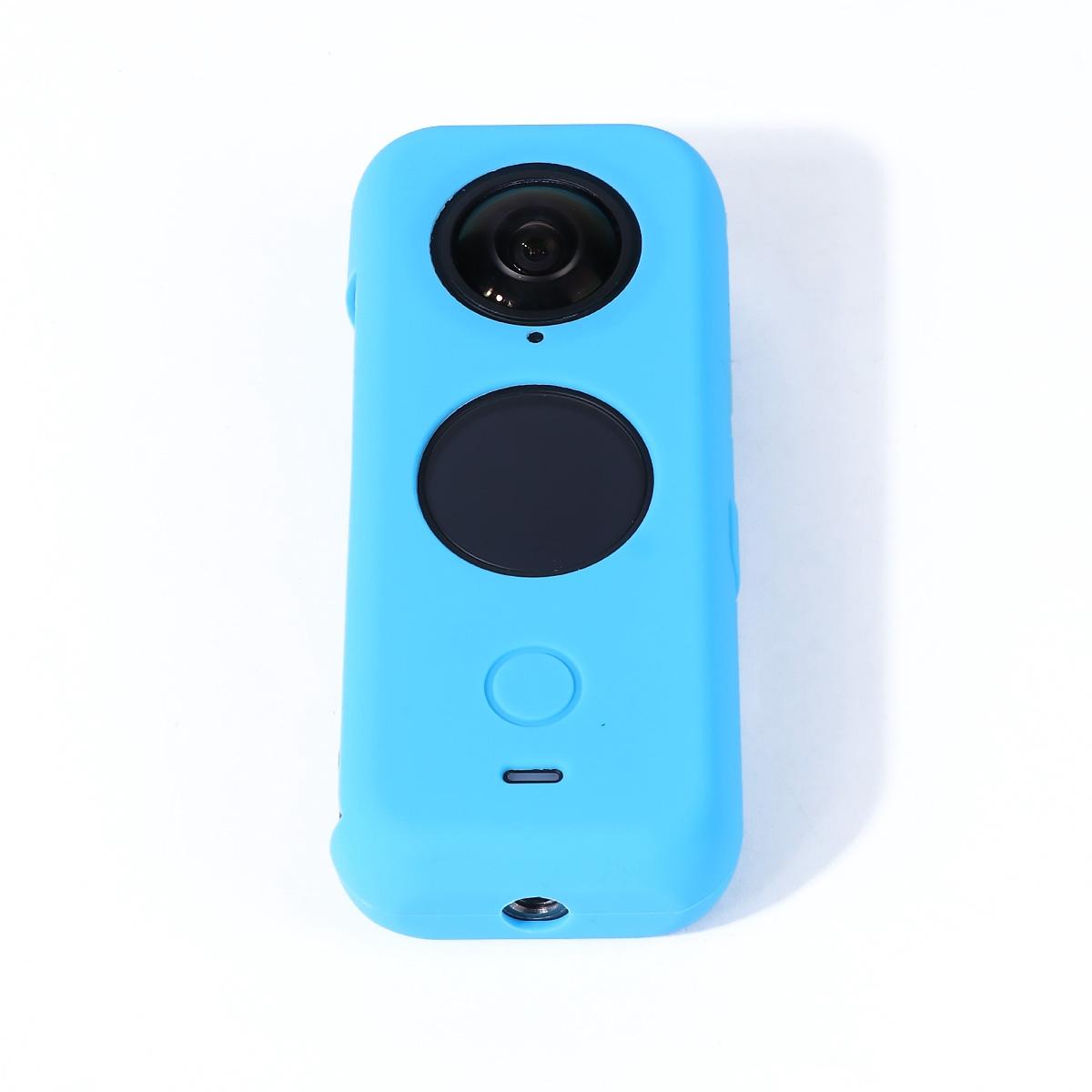 Full Body Dust Proof Silicone Protective Case for Insta360 one X2 - Blue