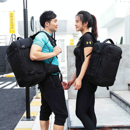 17 Inch Waterproof Usb Shoulder Backpack for Travel - Blue