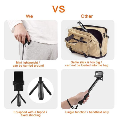 Mini Tripod for Gopro Insta360 Dji Action Cameras - Blue